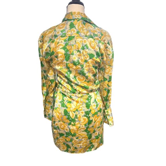 ZARA‎ Retro Satin Wrap Mini Dress Sz XS - Picture 3 of 5